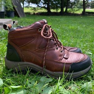 Ariat hiking boots, dark brown and black. Excellent used condition.